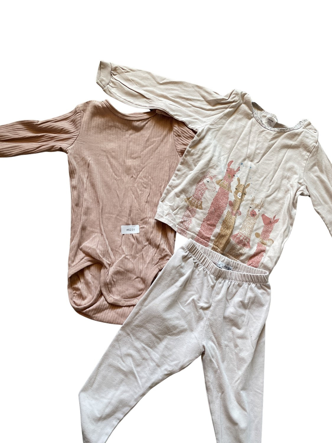 3er Set Langarm-Kinderkleidung - Gr. 92