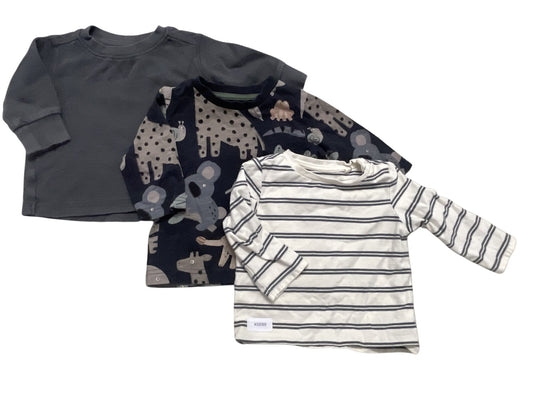 3er Bundle Langarmshirts - Gr. 68