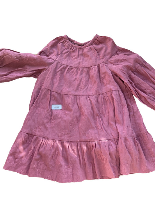 Robe rose à manches longues - Taille 104