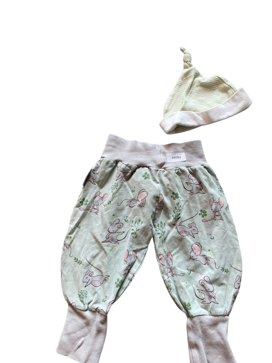 Süsses Set mit Mäuse-Muster - Gr. 62