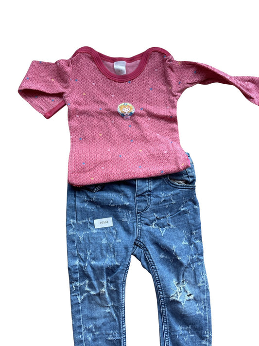 Set Pullover und Jeans - Gr. 80