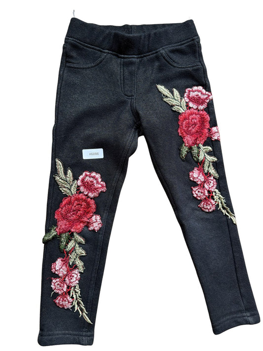 Floral leggings - Size 110