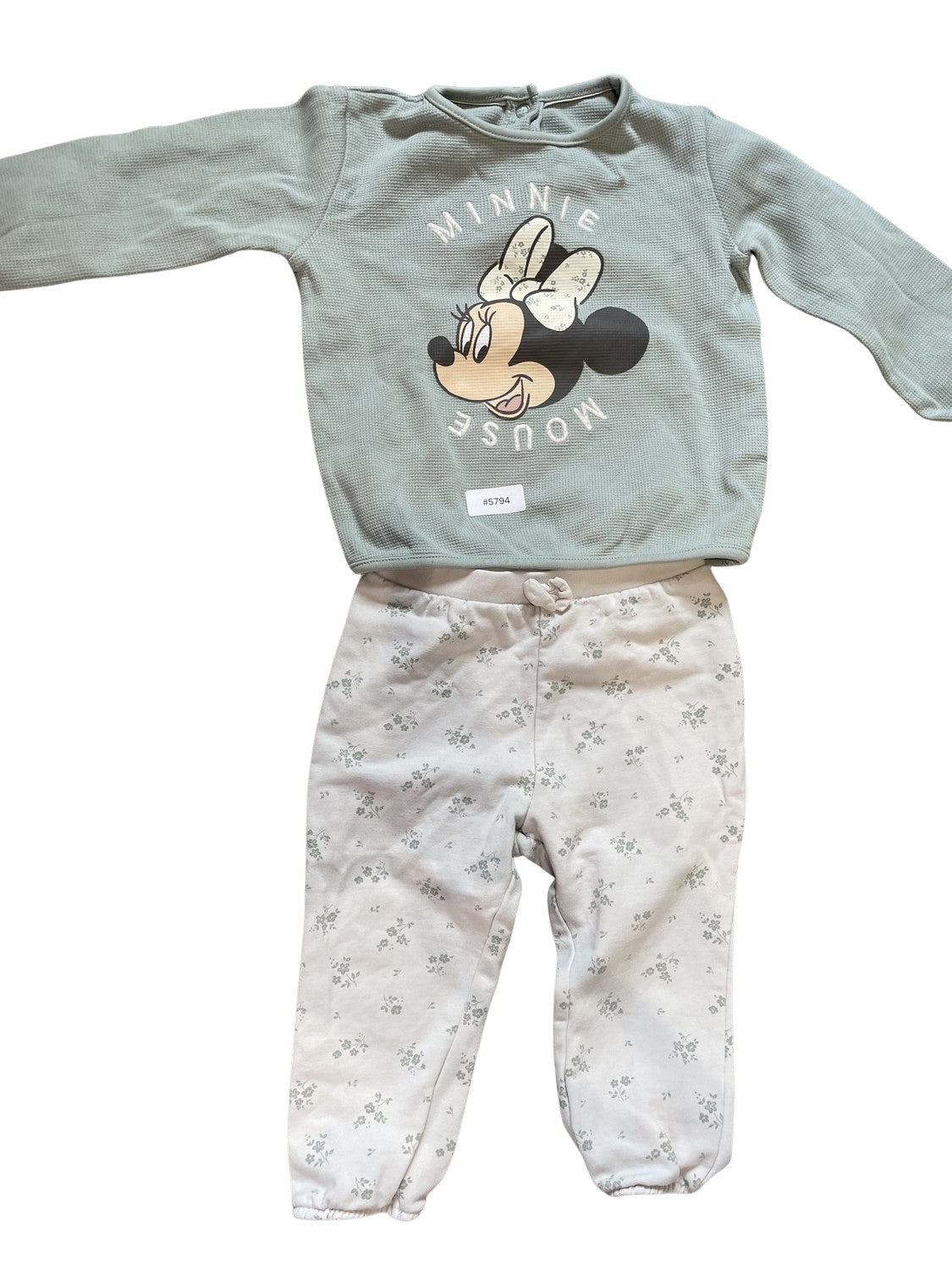 Set mit Minni-Maus-Pullover - Gr. 80
