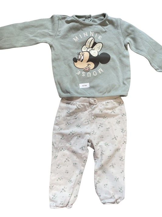 Set mit Minni-Maus-Pullover - Gr. 80