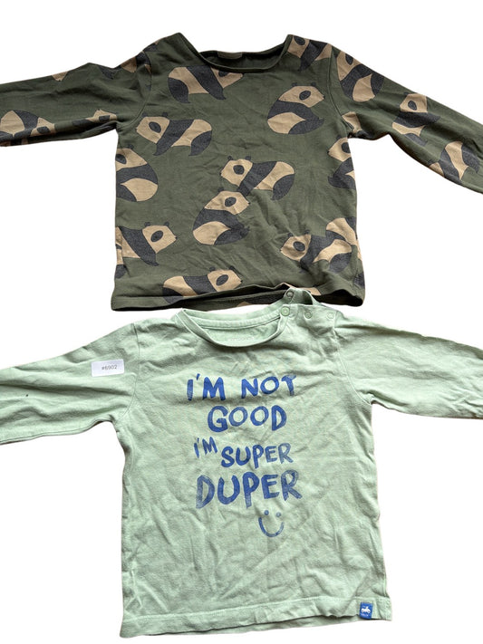 Lot de 2 t-shirts manches longues - Taille 86
