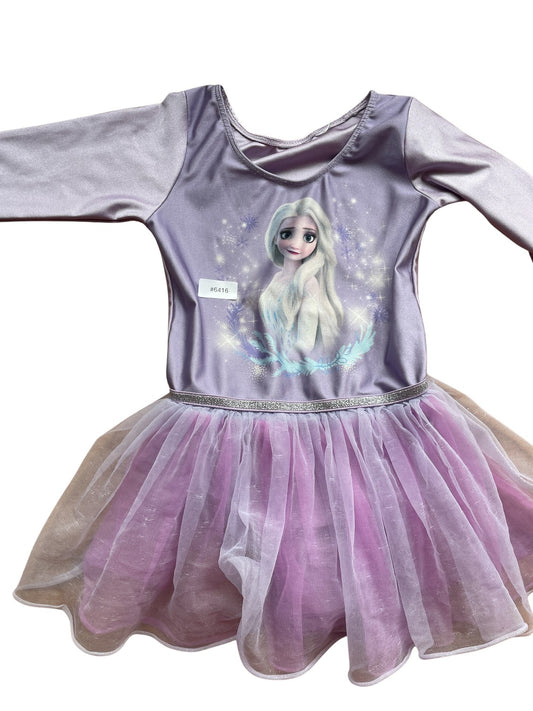 Lila Glitzerkleid mit Tüllrock - Gr. 104