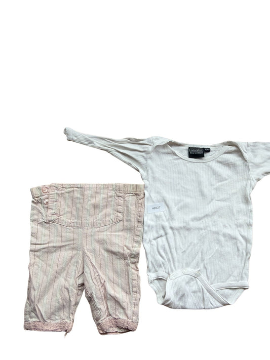 Long-Sleeve Bodysuit and Shorts Set - Size 62