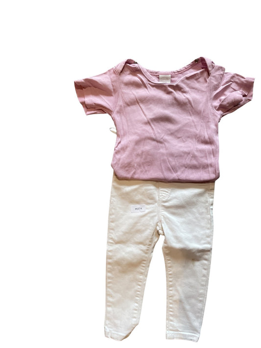 Set Kurzarm Shirt und Hose - Gr. 92