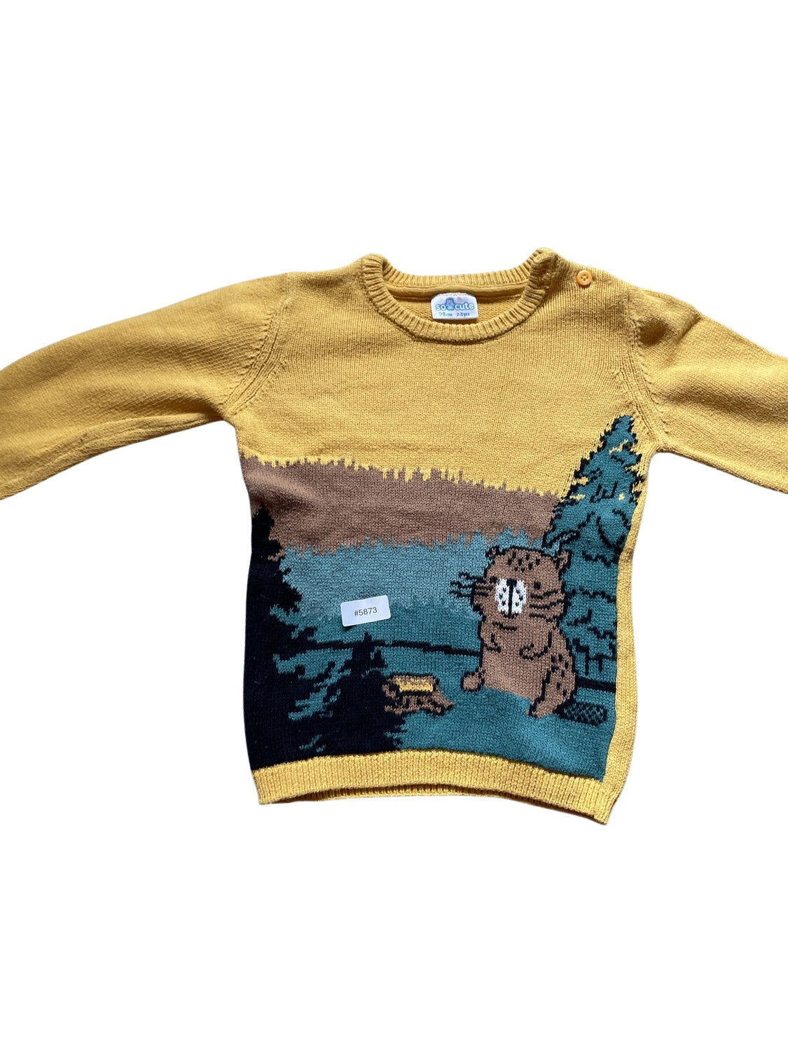 Pullover mit Tiermotiv - Gr. 98