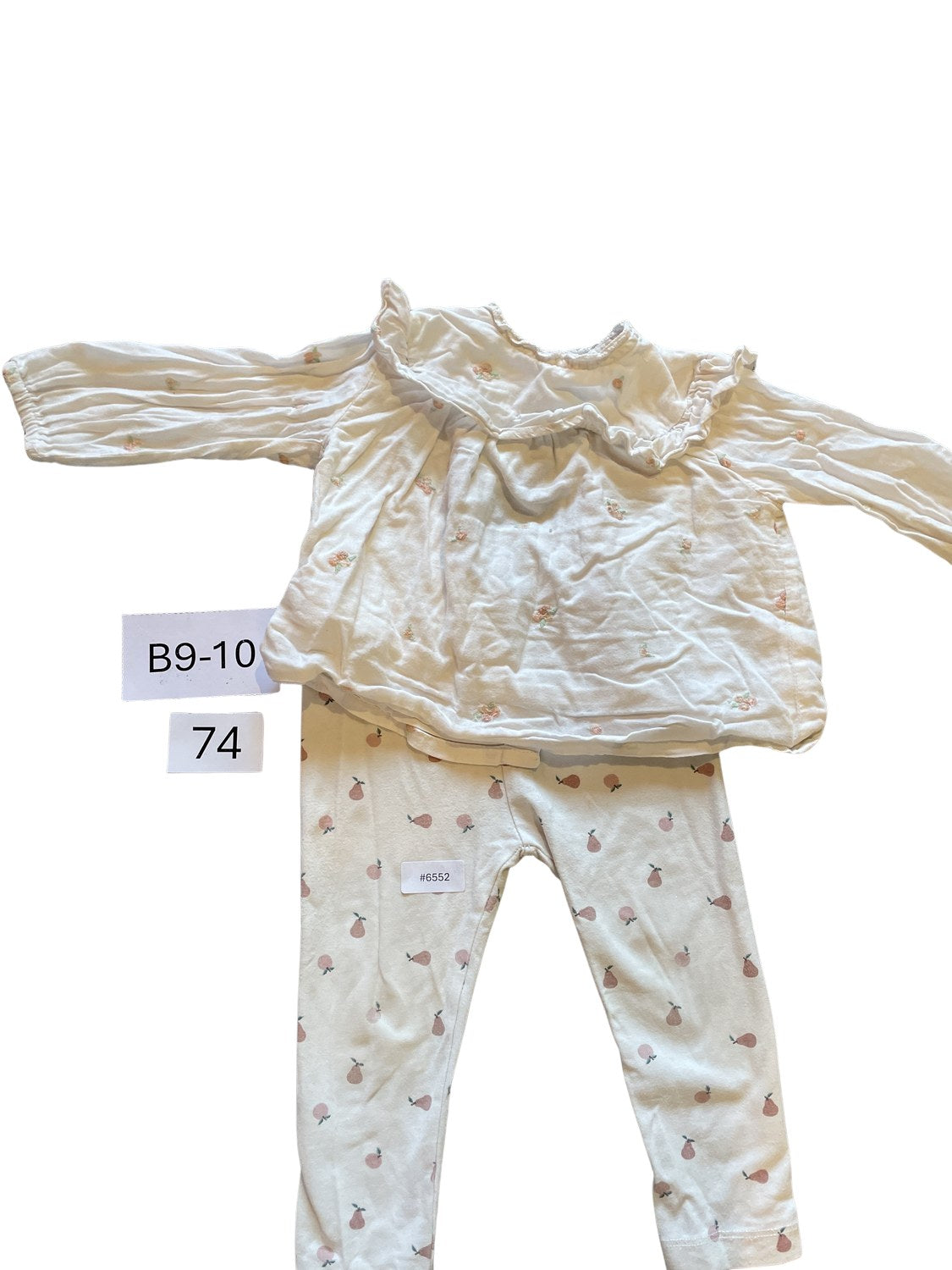 Set Rüschenoberteil und Leggings - Gr. 74