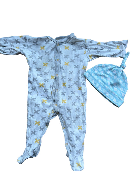 Grenouillère à motif en X - Taille 68