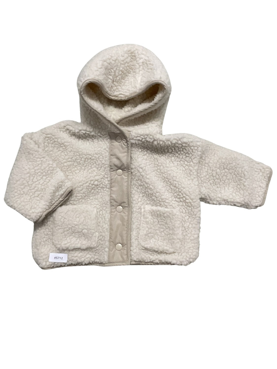 Fleecejacke mit Kapuze - Gr. 74