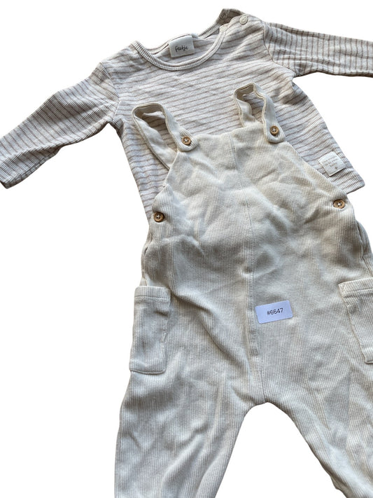 Set Langarmshirt und Latzhose - Gr. 62