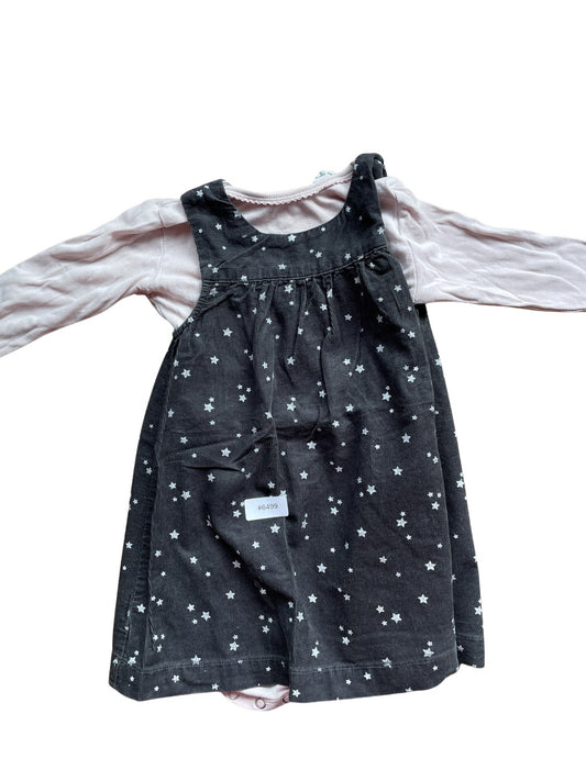 Süsses Kleid mit Sternen - Gr. 80