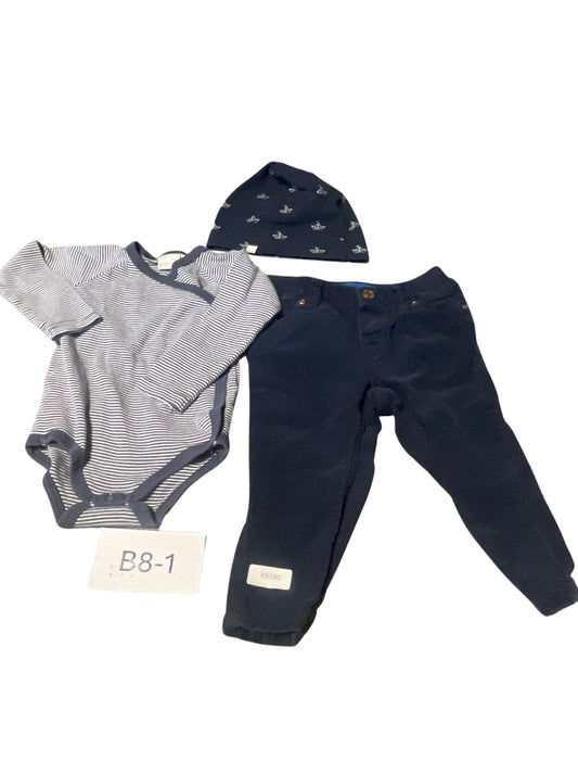 Set Body, Hose und Mütze - Gr. 74