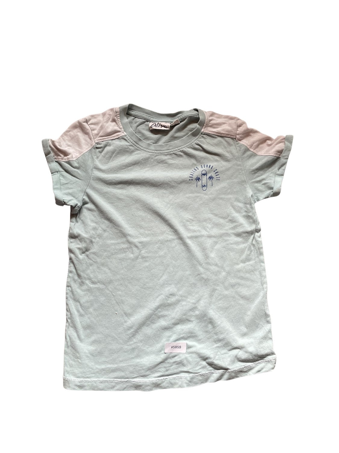 Kurzarm T-Shirt mit Palmenmotiv - Gr. 134