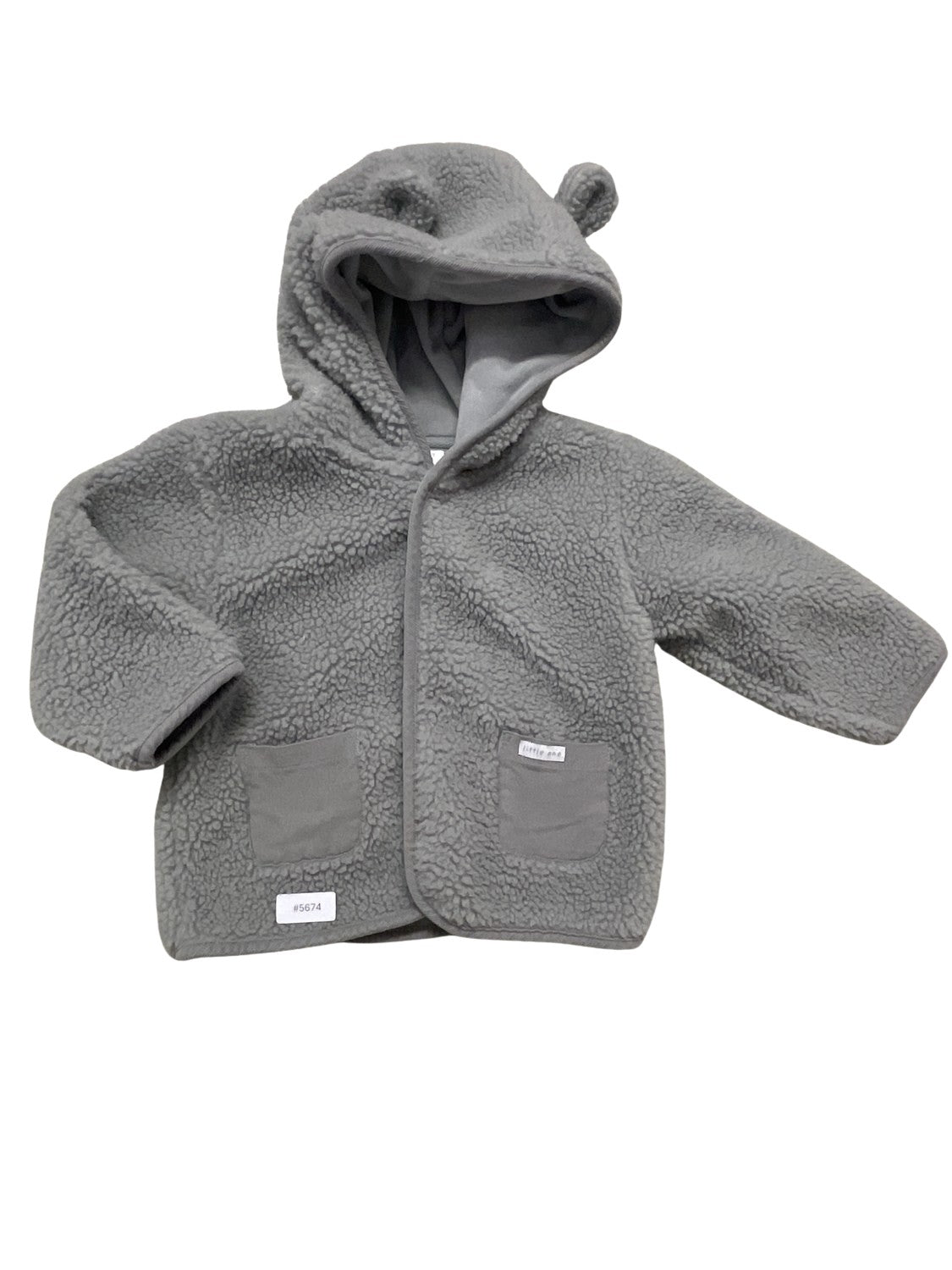 Fleecejacke mit Kapuze - Gr. 86