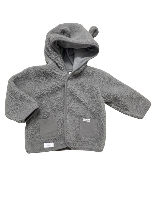 Fleecejacke mit Kapuze - Gr. 86