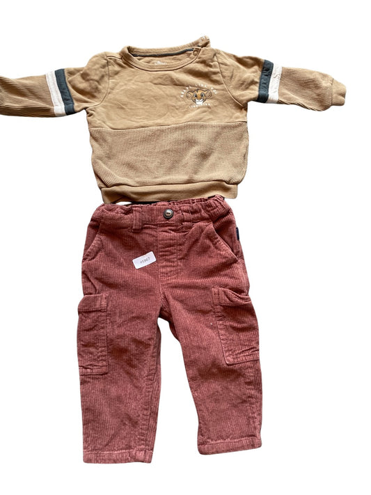 Pullover und Hose Set - Gr. 74