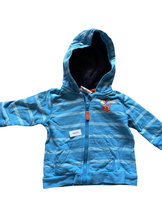Fleece-Jacke mit Kapuze - Gr. 68