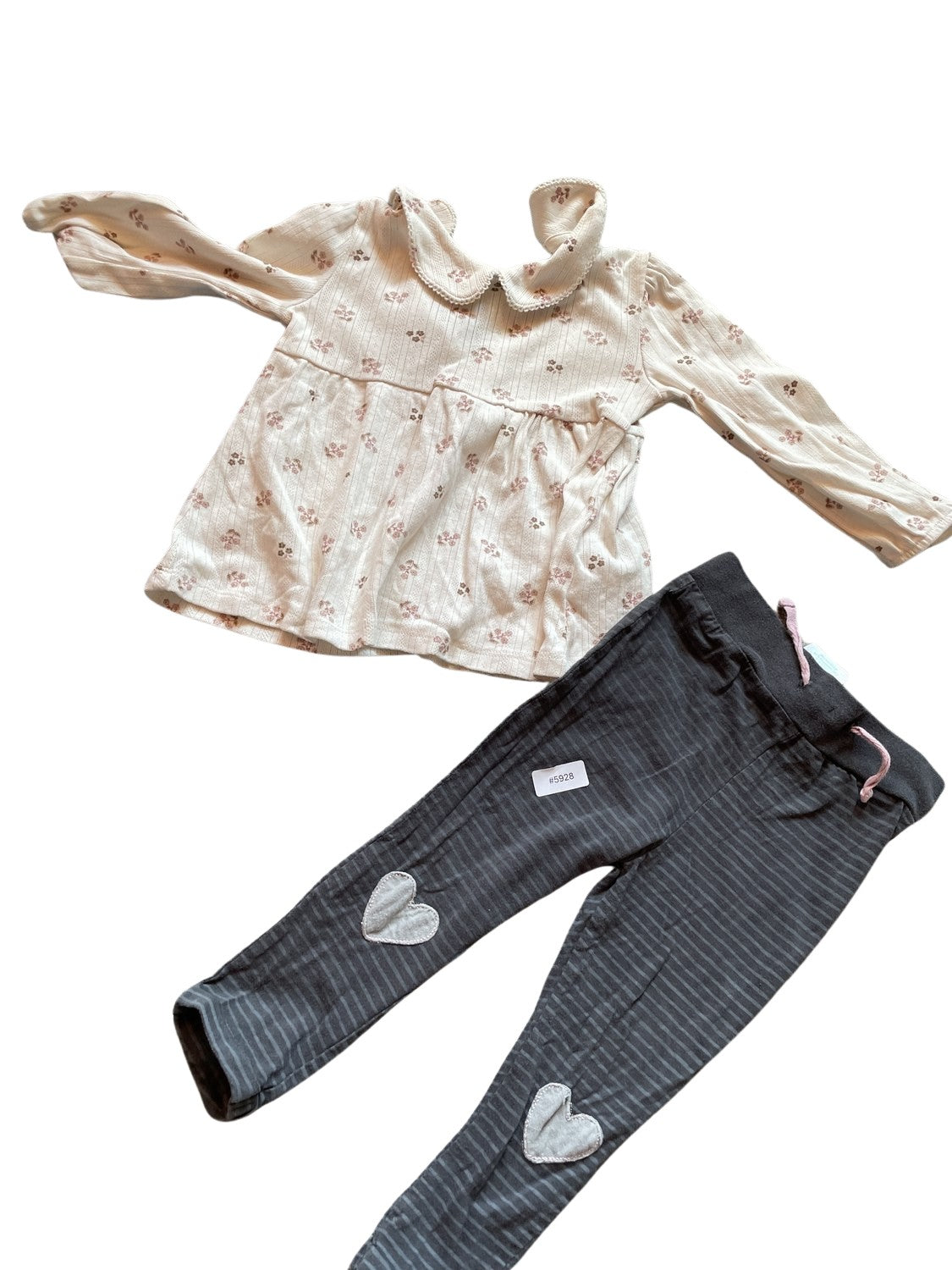 Set Langarmshirt und Leggings - Gr. 86