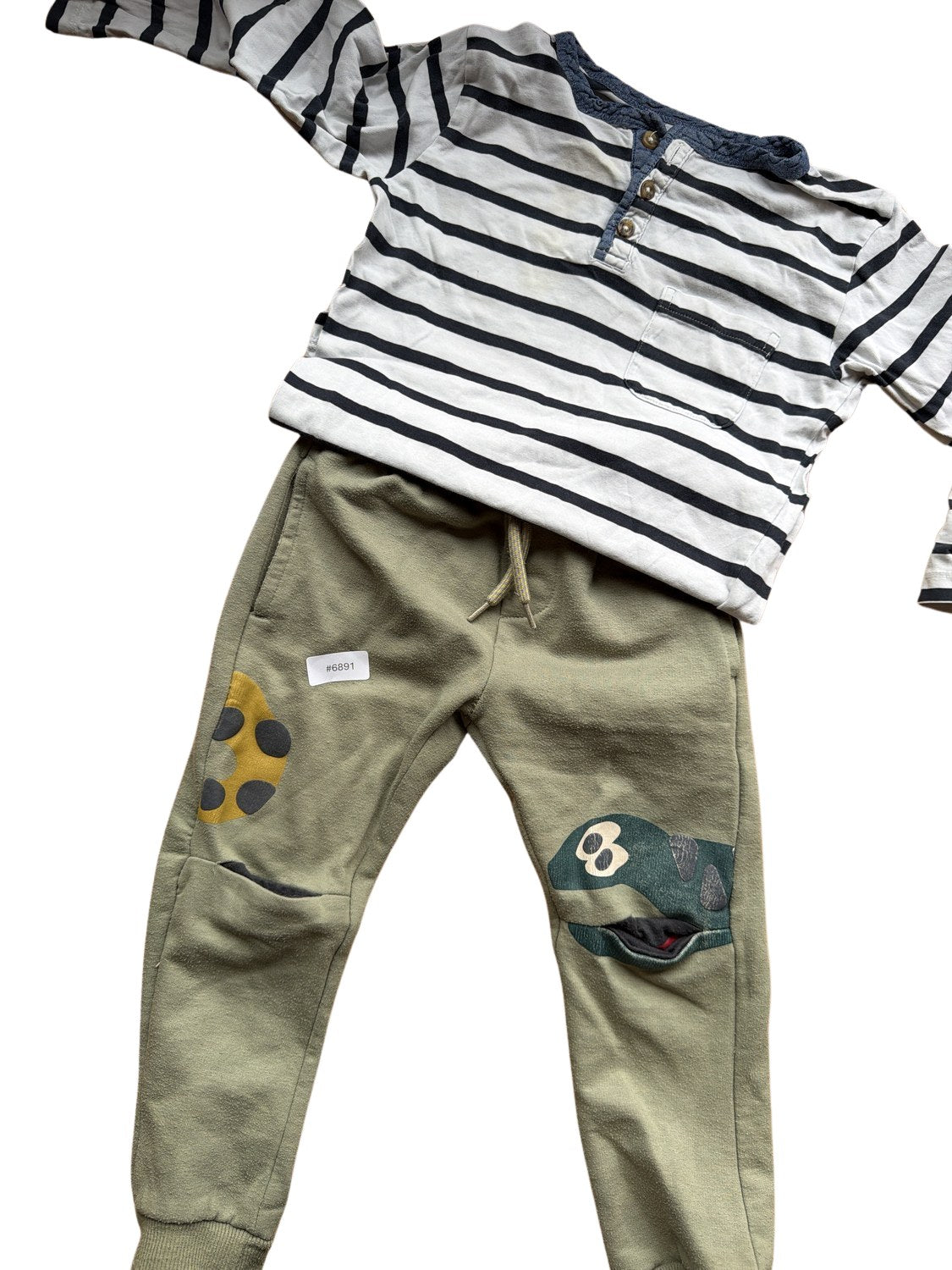 Striped Sweater and Joggers Set - Size 98