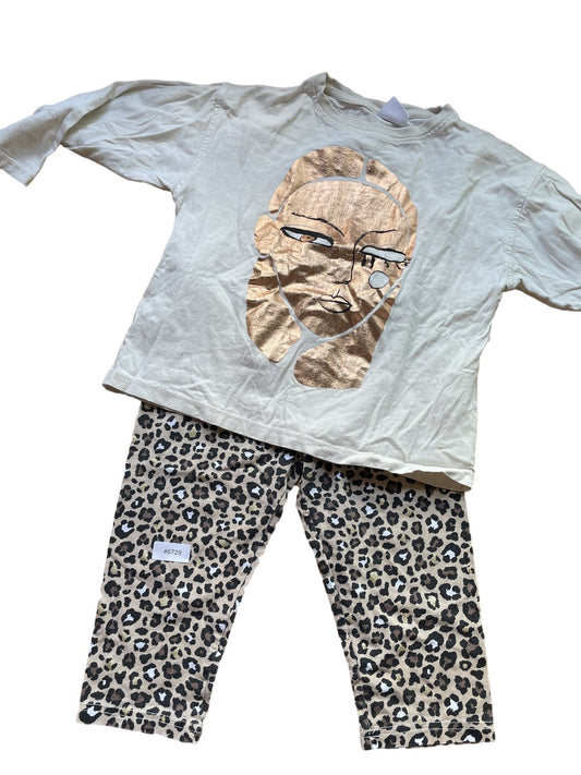 Set Langarmshirt und Leggings - Gr. 116