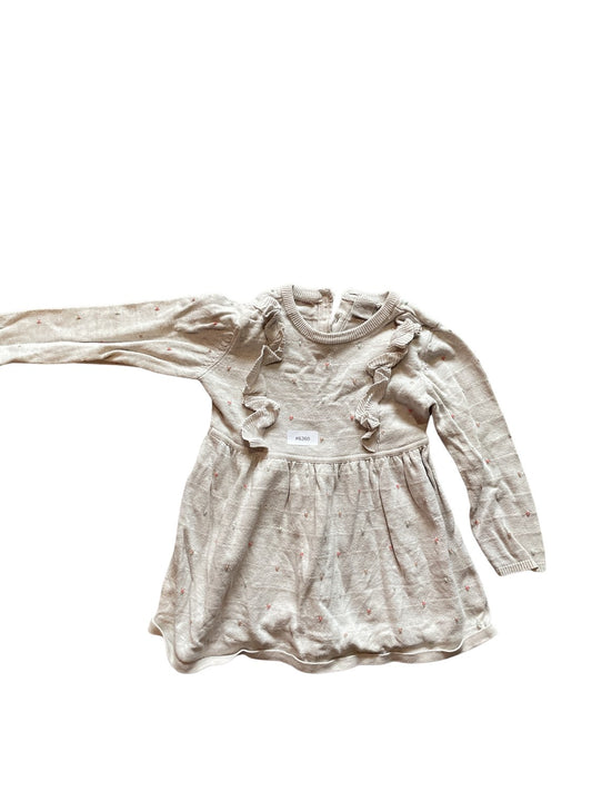 Langarmkleid mit Rüschen - Gr. 92