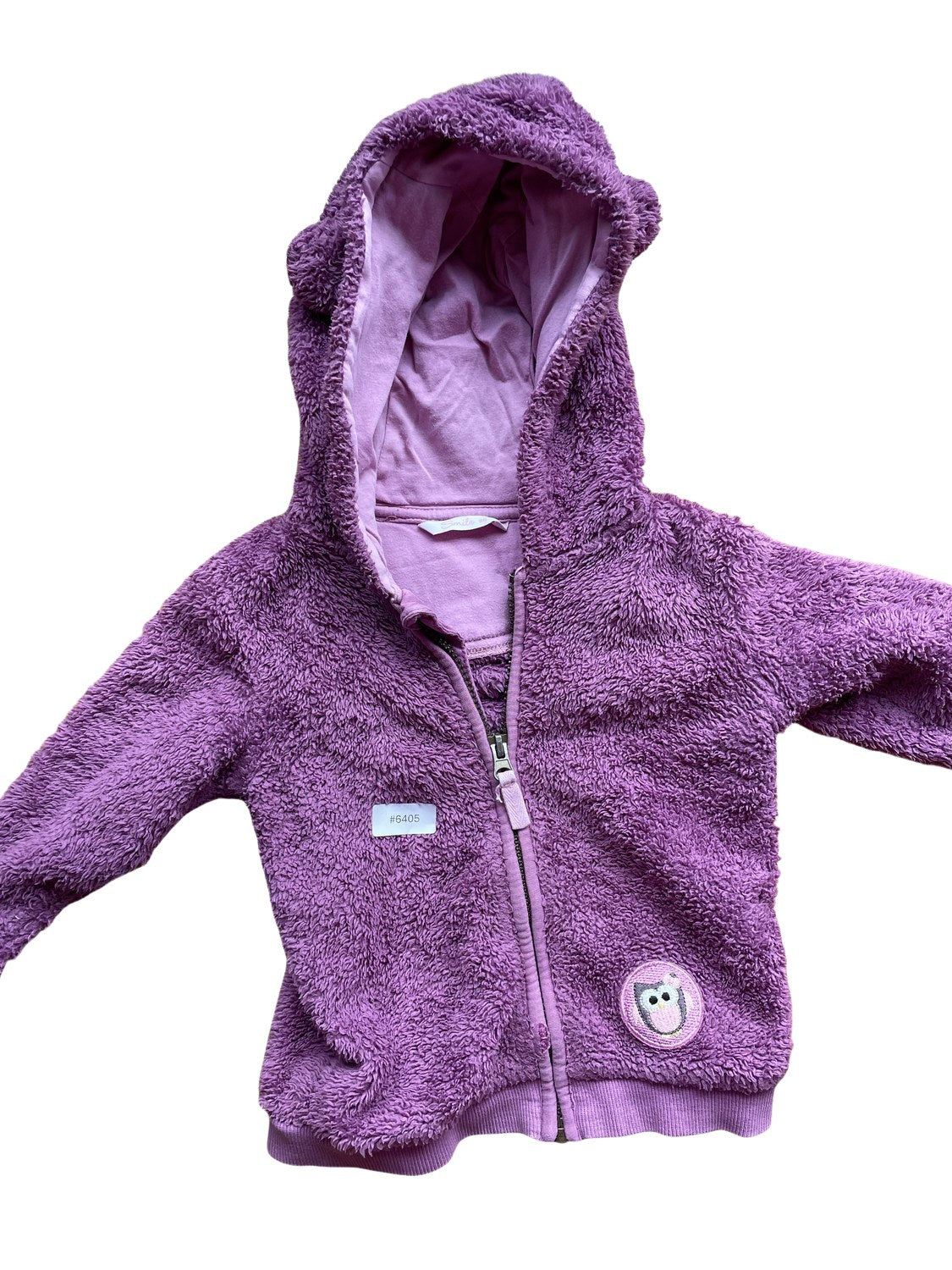 Fleecejacke mit Kapuze - Gr. 86