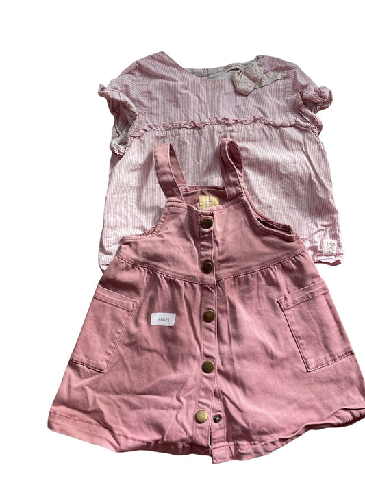 2er Set Kleid und Shirt - Gr. 80