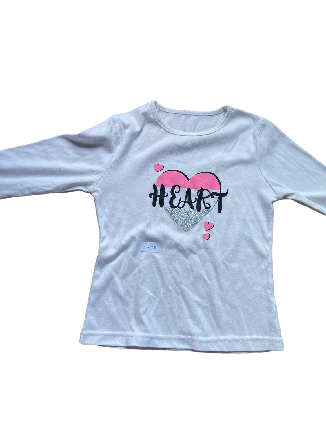 Langarmshirt mit Herzmotiv - Gr. 116