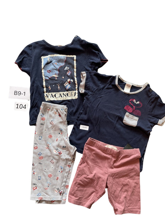 2er Bundle T-Shirt und Shorts - Gr. 104