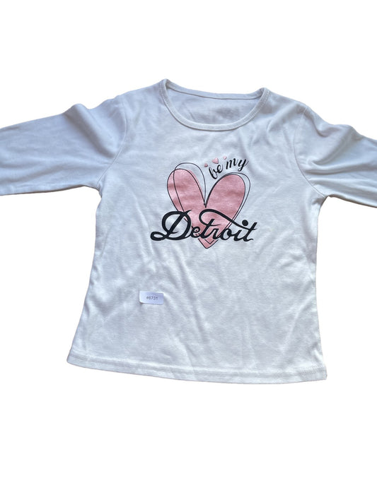 Langarmshirt mit Herzmotiv - Gr. 116