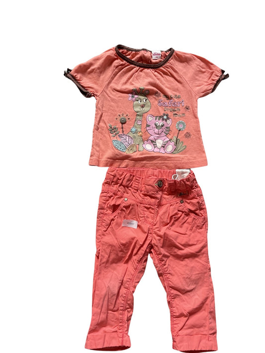 Safari Set mit T-Shirt und Hose - Gr. 74