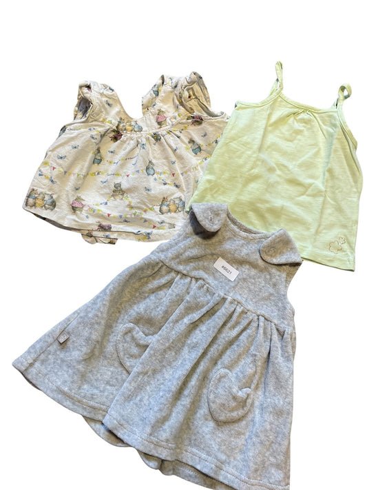 3er Bundle Kleider und Tops - Gr. 68