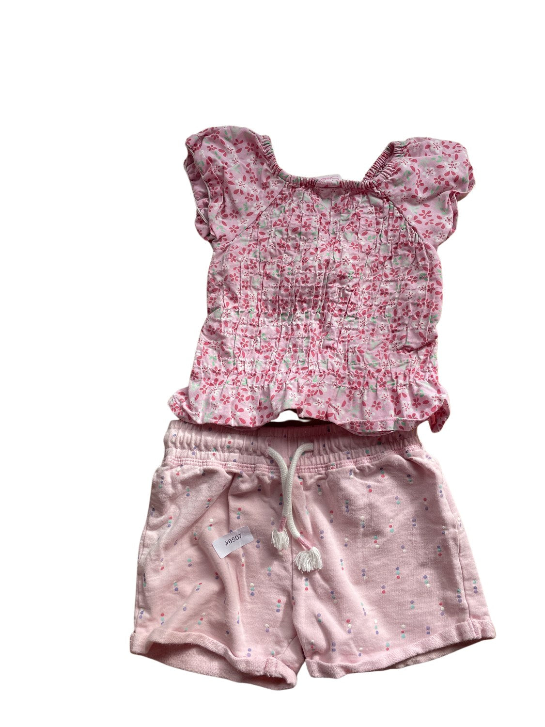 Süsses Set mit Blumen - Gr. 80