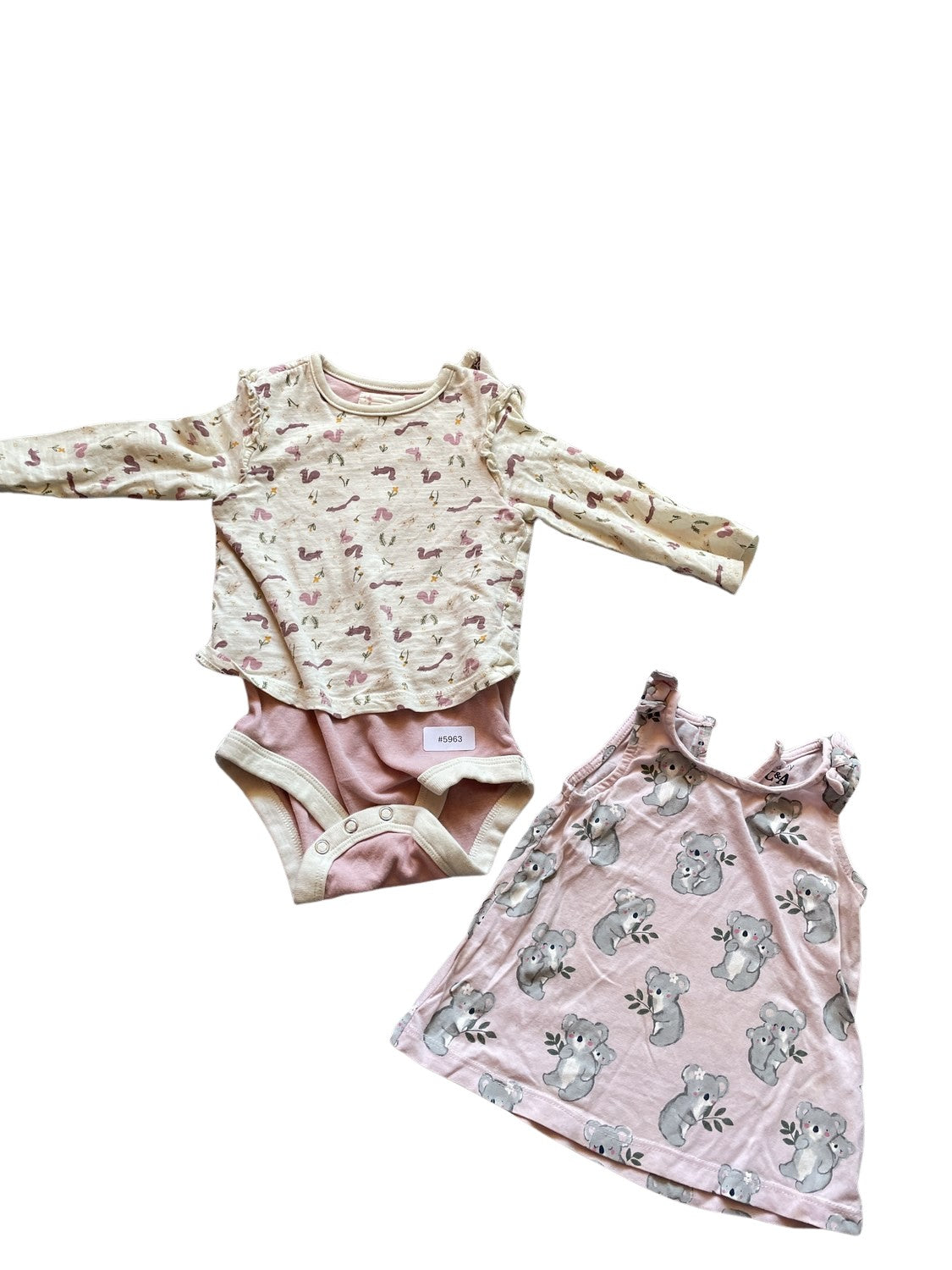 2er Bundle Body und Kleid - Gr. 74