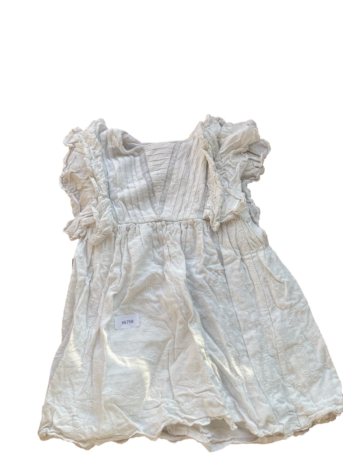 Robe blanche de fête - Taille 104