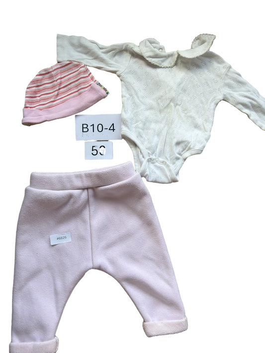 Set: bodysuit, pants, and hat - Size 50