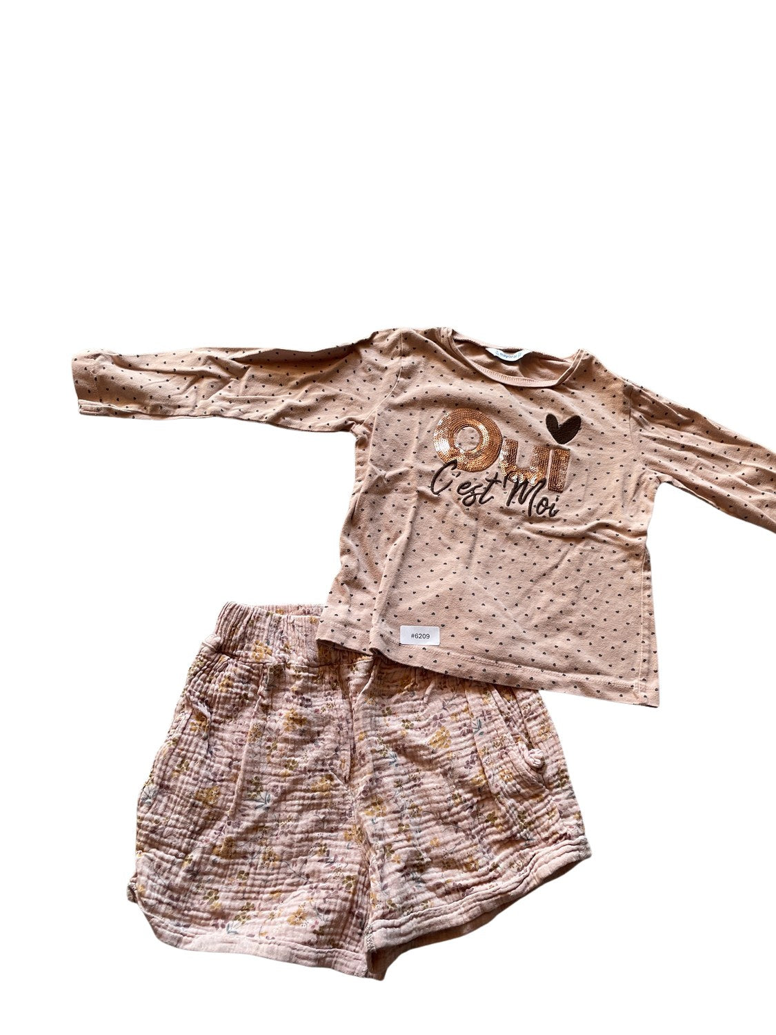 Langarmshirt und Shorts Set - Gr. 104