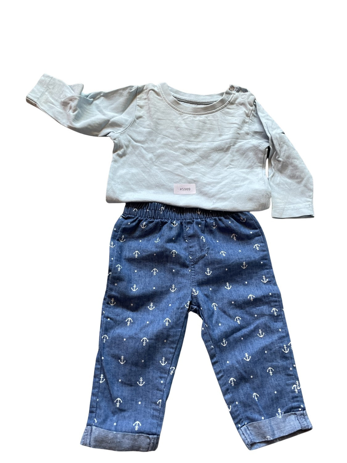 Set Langarmshirt und Ankerhose - Gr. 68