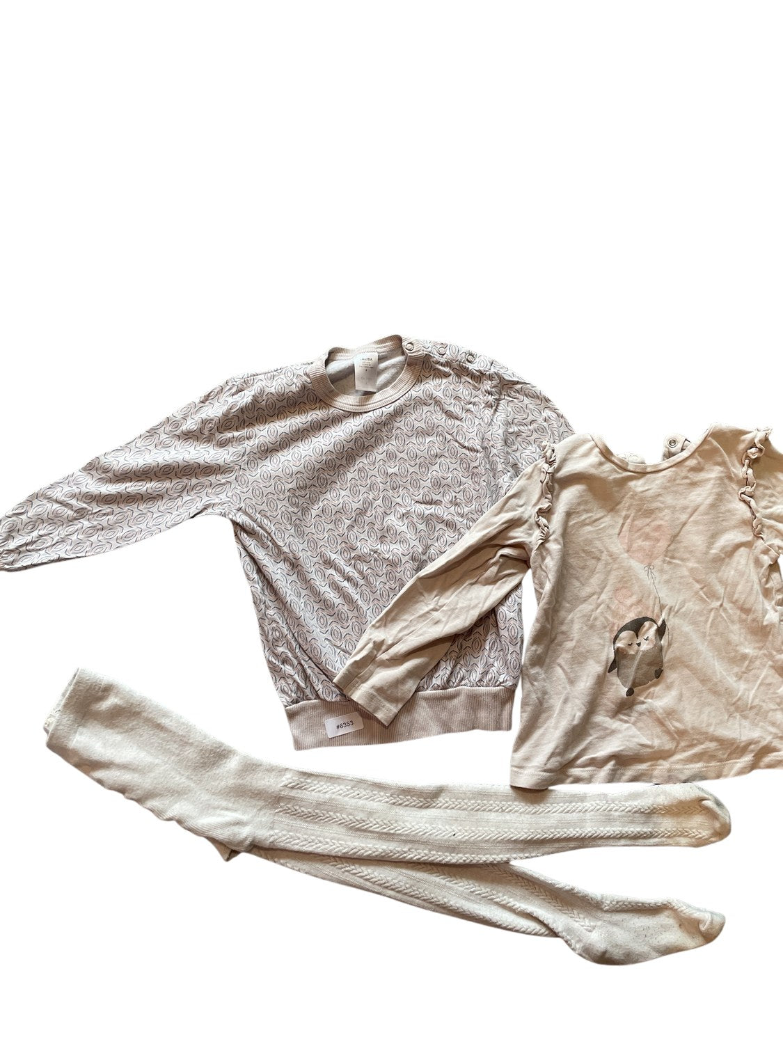 Set Pullover und Shirt mit Strumpfhose - Gr. 104