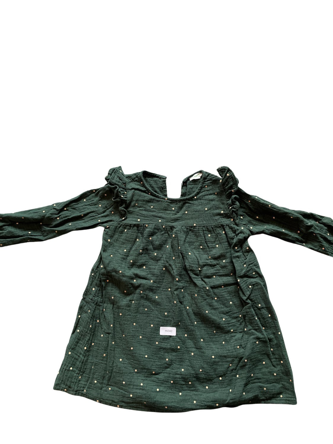 Langarmkleid mit Punkten - Gr. 104