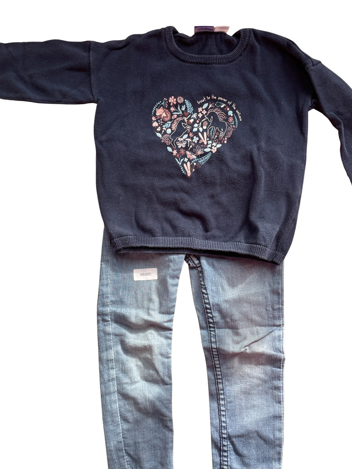 Pullover mit Herzmotiv - Gr. 98