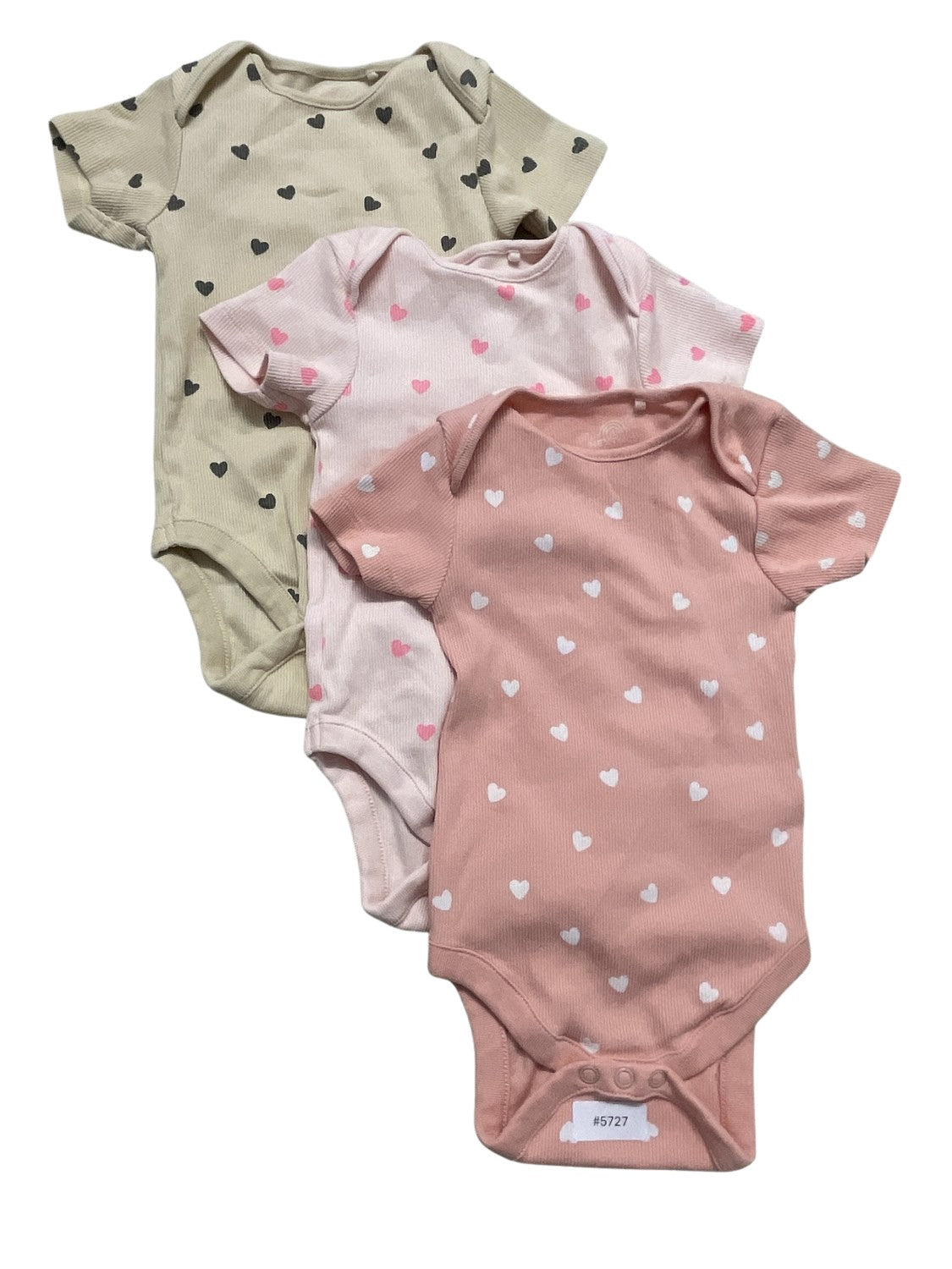 3er Bundle Body mit Herzchen - Gr. 74