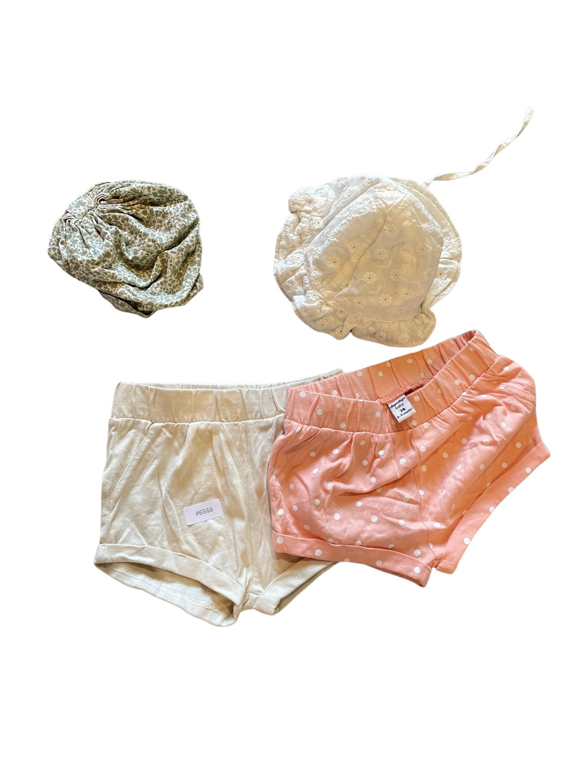 3er Bundle Shorts und Mützen - Gr. 74