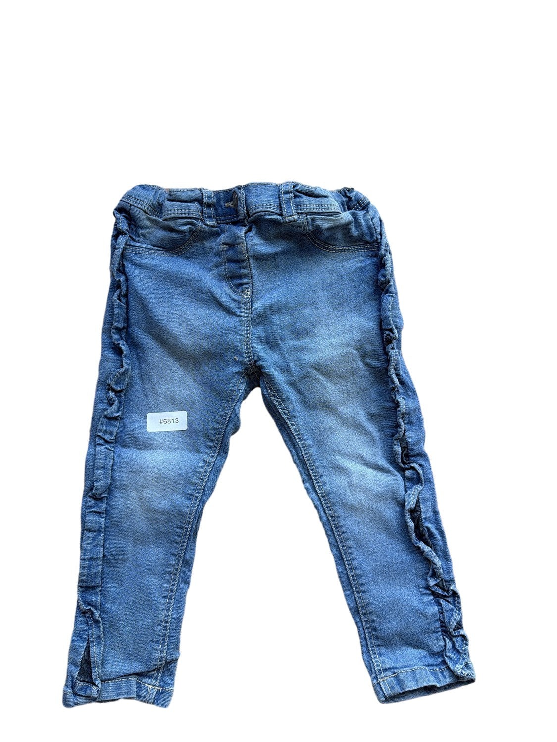 Jeans with ruffles - Size 92