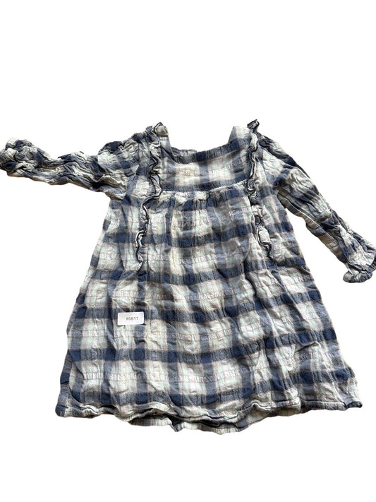 Plaid dress with ruffles - Size 92