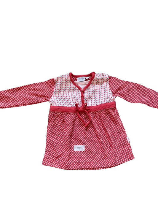 Langarmkleid mit Muster - Gr. 68