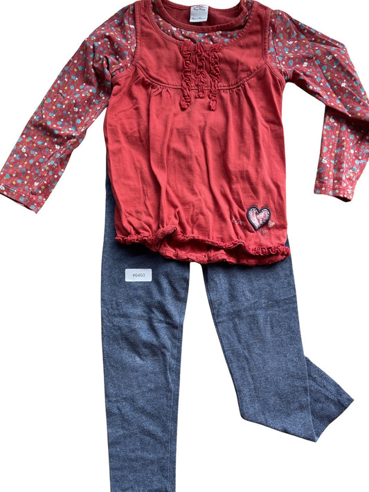 Shirt mit Leggings - Gr. 98